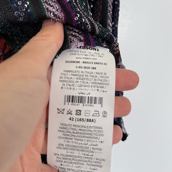 NWT Missoni Henley blouse with mandarin collar $1,770 - Picture 6 of 9